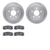 6602-52007 Brake Rotors w/5000 Euro Ceramic Brake Pads, 1997-2005 GM, Position: Rear - image 1