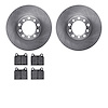 6602-63023 Brake Rotors w/5000 Euro Ceramic Brake Pads, 1968-1976 Mercedes-Benz, Position: Front - image 1