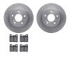 6602-63062 Brake Rotors w/5000 Euro Ceramic Brake Pads, 1987-2000 Mercedes-Benz, Position: Rear - image 1