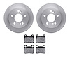 6602-63074 Brake Rotors w/5000 Euro Ceramic Brake Pads, 1984-1995 Mercedes-Benz, Position: Rear - image 1