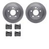 6602-63075 Brake Rotors w/5000 Euro Ceramic Brake Pads, 1986-1993 Mercedes-Benz, Position: Rear - image 1