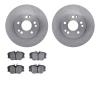 6602-63082 Brake Rotors w/5000 Euro Ceramic Brake Pads, 1984-1995 Mercedes-Benz, Position: Front - image 1