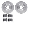 6602-63095 Brake Rotors w/5000 Euro Ceramic Brake Pads, 1990-1998 Mercedes-Benz, Position: Front - image 1