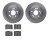 6602-63099 Brake Rotors w/5000 Euro Ceramic Brake Pads, 1990-1995 Mercedes-Benz, Position: Front - image 1