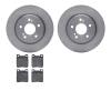 6602-63137 Brake Rotors w/5000 Euro Ceramic Brake Pads, 1993-2002 Mercedes-Benz, Position: Rear - image 1