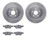 6602-63238 Brake Rotors w/5000 Euro Ceramic Brake Pads, 2006-2009 Mercedes-Benz, Position: Front - image 1