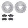 6602-63269 Brake Rotors w/5000 Euro Ceramic Brake Pads, 2008-2015 Mercedes-Benz, Position: Front - image 1