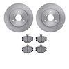 6602-63282 Brake Rotors w/5000 Euro Ceramic Brake Pads, 2005-2016 Smart, Position: Front - image 1
