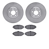 6602-63313 Brake Rotors w/5000 Euro Ceramic Brake Pads, Fits Select Mercedes-Benz, Position: Front - image 1