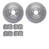 6602-63343 Brake Rotors w/5000 Euro Ceramic Brake Pads, 2000-2005 Mercedes-Benz, Position: Rear - image 1