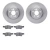 6602-63357 Brake Rotors w/5000 Euro Ceramic Brake Pads, 2006-2012 Mercedes-Benz, Position: Front - image 1