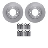 6602-65006 Brake Rotors w/5000 Euro Ceramic Brake Pads, 1969-1987 GM, Position: Rear - image 1