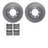 6602-65007 Brake Rotors w/5000 Euro Ceramic Brake Pads, 1969-1973 GM, Position: Front - image 1