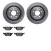 6602-65049 Brake Rotors w/5000 Euro Ceramic Brake Pads, 2002-2010 GM, Position: Rear - image 1