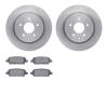 6602-67015 Brake Rotors w/5000 Euro Ceramic Brake Pads, 2005-2021 Infiniti/Nissan, Position: Rear - image 1