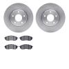 6602-67035 Brake Rotors w/5000 Euro Ceramic Brake Pads, 2002-2006 Infiniti/Nissan, Position: Front - image 1