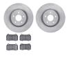 6602-68007 Brake Rotors w/5000 Euro Ceramic Brake Pads, 2003-2008 Infiniti/Nissan, Position: Front - image 1