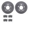 6602-73071 Brake Rotors w/5000 Euro Ceramic Brake Pads, 1998-2001 Audi/Volkswagen, Position: Rear - image 1