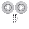 6602-73075 Brake Rotors w/5000 Euro Ceramic Brake Pads, 2000-2003 Audi/Volkswagen, Position: Front - image 1