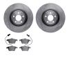 6602-73104 Brake Rotors w/5000 Euro Ceramic Brake Pads, 2004-2009 Audi/Volkswagen, Position: Front - image 1