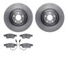 6602-73116 Brake Rotors w/5000 Euro Ceramic Brake Pads, 2004-2011 Audi/Volkswagen, Position: Front - image 1
