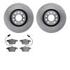 6602-73132 Brake Rotors w/5000 Euro Ceramic Brake Pads, 2000-2009 Audi/Volkswagen, Position: Front - image 1