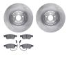 6602-73185 Brake Rotors w/5000 Euro Ceramic Brake Pads, 2007-2011 Audi/Volkswagen, Position: Front - image 1