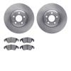 6602-73205 Brake Rotors w/5000 Euro Ceramic Brake Pads, 2009-2012 Audi/Volkswagen, Position: Front - image 1