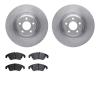 6602-73207 Brake Rotors w/5000 Euro Ceramic Brake Pads, 2008-2011 Audi/Volkswagen, Position: Front - image 1