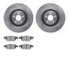 6602-73227 Brake Rotors w/5000 Euro Ceramic Brake Pads, 2012-2018 Audi/Volkswagen, Position: Front - image 1