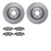6602-73258 Brake Rotors w/5000 Euro Ceramic Brake Pads, 2012-2017 Audi/Volkswagen, Position: Front - image 1