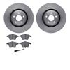6602-73263 Brake Rotors w/5000 Euro Ceramic Brake Pads, 2012-2015 Audi/Volkswagen, Position: Front - image 1