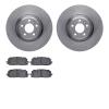6602-73286 Brake Rotors w/5000 Euro Ceramic Brake Pads, Fits Select Audi/Volkswagen, Position: Front - image 1