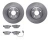 6602-73290 Brake Rotors w/5000 Euro Ceramic Brake Pads, Fits Select Audi/Volkswagen, Position: Front - image 1