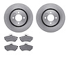 6602-74038 Brake Rotors w/5000 Euro Ceramic Brake Pads, 1990-1993 Audi/Volkswagen, Position: Front - image 1