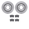 6602-74112 Brake Rotors w/5000 Euro Ceramic Brake Pads, 1999-2005 Audi/Volkswagen, Position: Rear - image 1