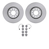 6602-74116 Brake Rotors w/5000 Euro Ceramic Brake Pads, 2002-2005 Audi/Volkswagen, Position: Front - image 1