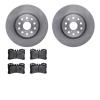 6602-75006 Brake Rotors w/5000 Euro Ceramic Brake Pads, Fits Select Lexus/Toyota/Scion, Position: Front - image 1