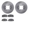 6602-76003 Brake Rotors w/5000 Euro Ceramic Brake Pads, 1982-1985 Lexus/Toyota/Scion, Position: Front - image 1
