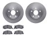 6602-76015 Brake Rotors w/5000 Euro Ceramic Brake Pads, 1991-1997 Lexus/Toyota/Scion, Position: Front - image 1