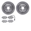 6602-79019 Brake Rotors w/5000 Euro Ceramic Brake Pads, 2014-2016 Maserati, Position: Rear - image 1