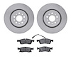 6602-79023 Brake Rotors w/5000 Euro Ceramic Brake Pads, Fits Select Maserati, Position: Front - image 1