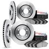 6604-10650 Brake Rotors w/5000 Euro Ceramic Brake Pads, 2002-2005 GM, Position: Front and Rear - image 1