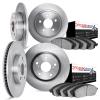 6604-11003 Brake Rotors w/5000 Euro Ceramic Brake Pads, 2015-2019 Multiple Makes/Models, Position: Front and Rear