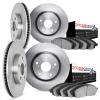 6604-20009 Brake Rotors w/5000 Euro Ceramic Brake Pads, 2017-2019 Multiple Makes/Models, Position: Front and Rear - image 1