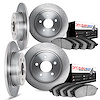 6604-63006 Brake Rotors w/5000 Euro Ceramic Brake Pads, 1968-1976 Mercedes-Benz, Position: Front and Rear - image 1