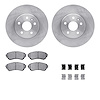 6612-46051 Brake Rotors w/5000 Euro Ceramic Brake Pads Kit with Hardware, 2014-2014 GM, Position: Front - image 1