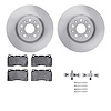 6612-46082 Brake Rotors w/5000 Euro Ceramic Brake Pads Kit with Hardware, 2014-2020 GM, Position: Front - image 1