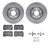 6612-47038 Brake Rotors w/5000 Euro Ceramic Brake Pads Kit with Hardware, 2014-2019 GM, Position: Front - image 1