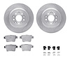 6612-54087 Brake Rotors w/5000 Euro Ceramic Brake Pads Kit with Hardware, 2005-2009 Ford/Lincoln/Mercury/Mazda, Position: Rear - image 1